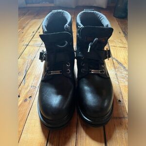Harley-Davidson Black Leather Boots Size 8.5